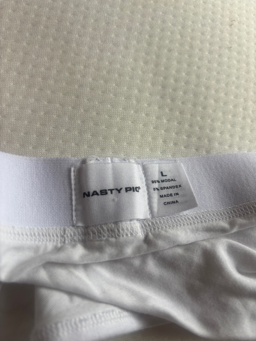 Nasty Pig White Men's Logo Briefs - Picture 2 of 2